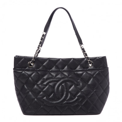 Chanel Caviar Quilted Timeless CC Soft Tote Black 1 of 8