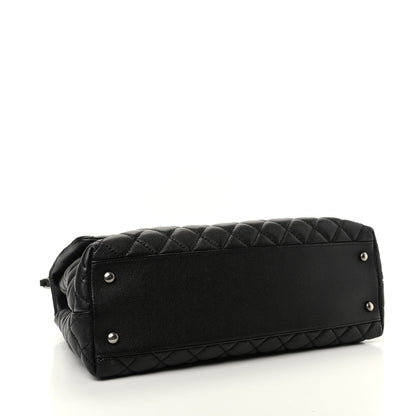 Chanel Caviar Quilted Medium Coco Handle Flap Black 6 of 18