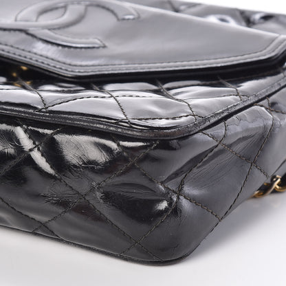 Chanel Patent Quilted Tassel Small Camera Case Black 12 of 14