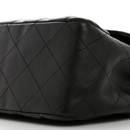 Chanel Lambskin Quilted Jumbo Single Flap Black 10 of 10
