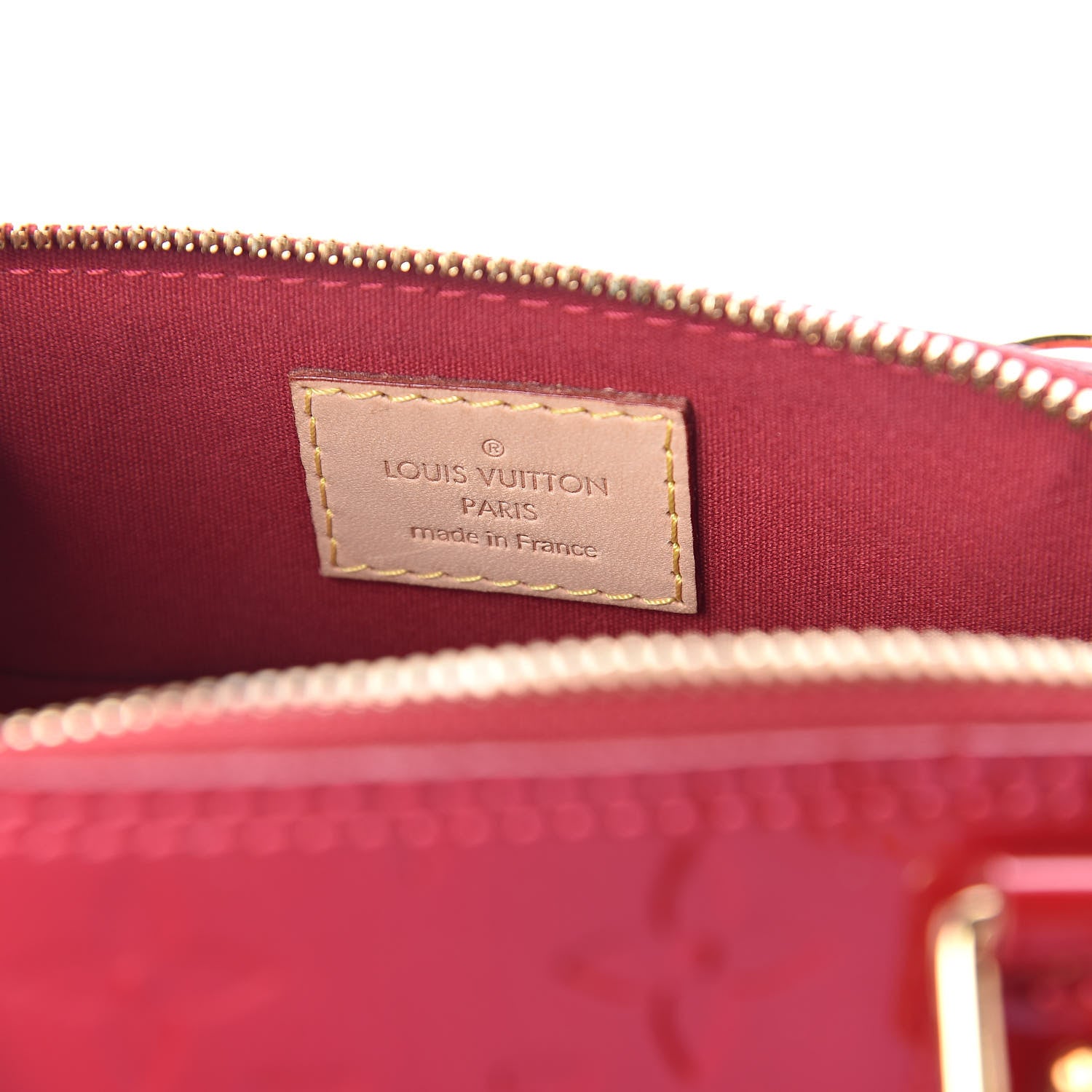 Louis Vuitton Vernis Alma BB Pomme D'Amour 6 of 9