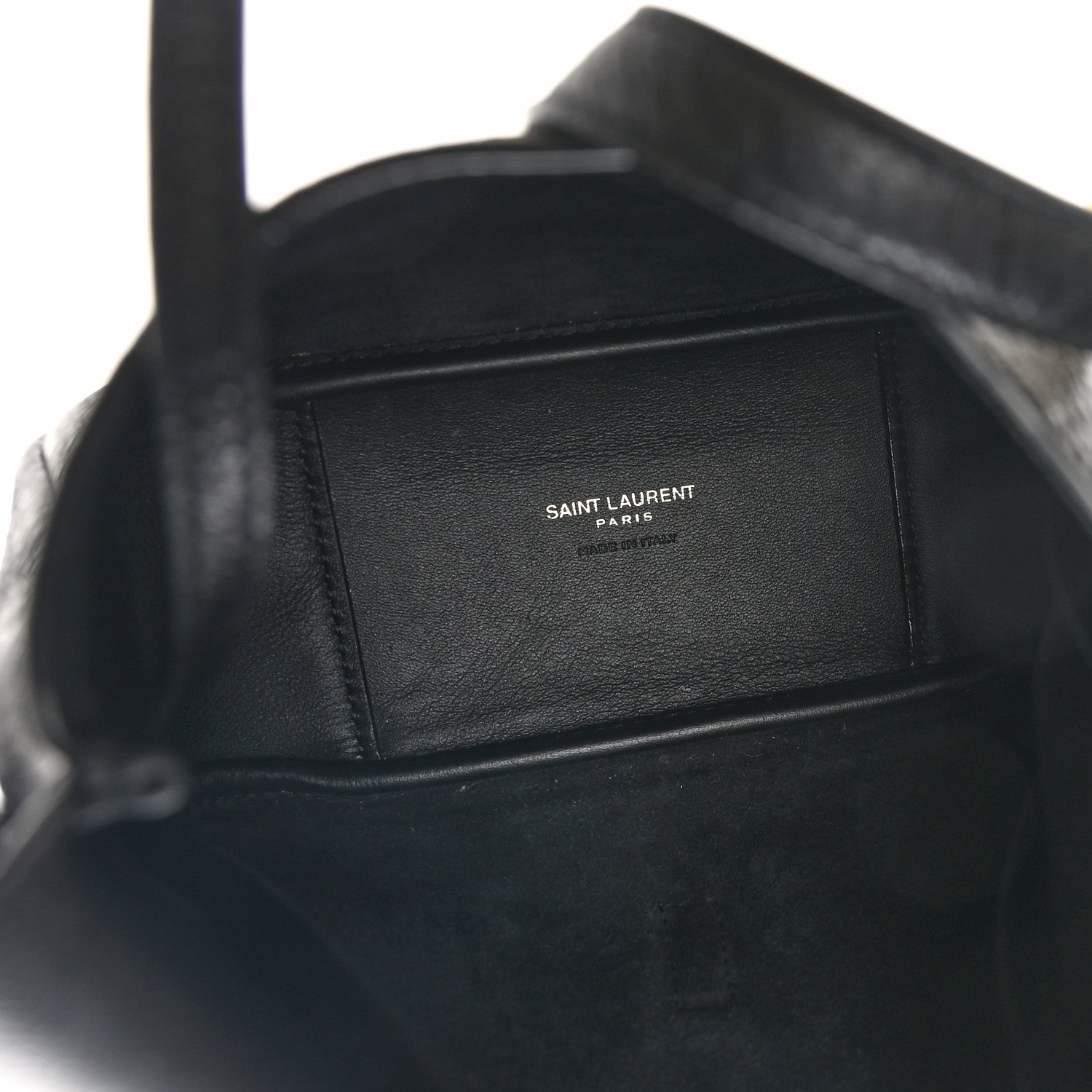 Saint Laurent Grained Calfskin Baby Le 5 A 7 Supple Hobo Black 6 of 11