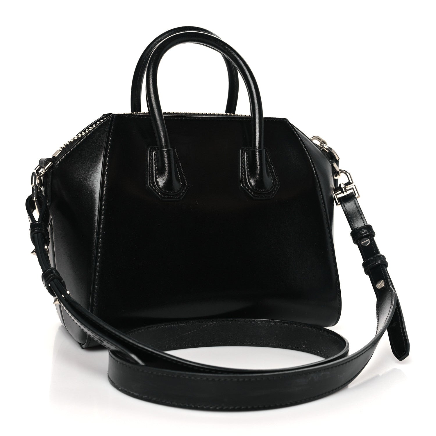 Givenchy Shiny Lord Calfskin Mini Antigona Black 3 of 13