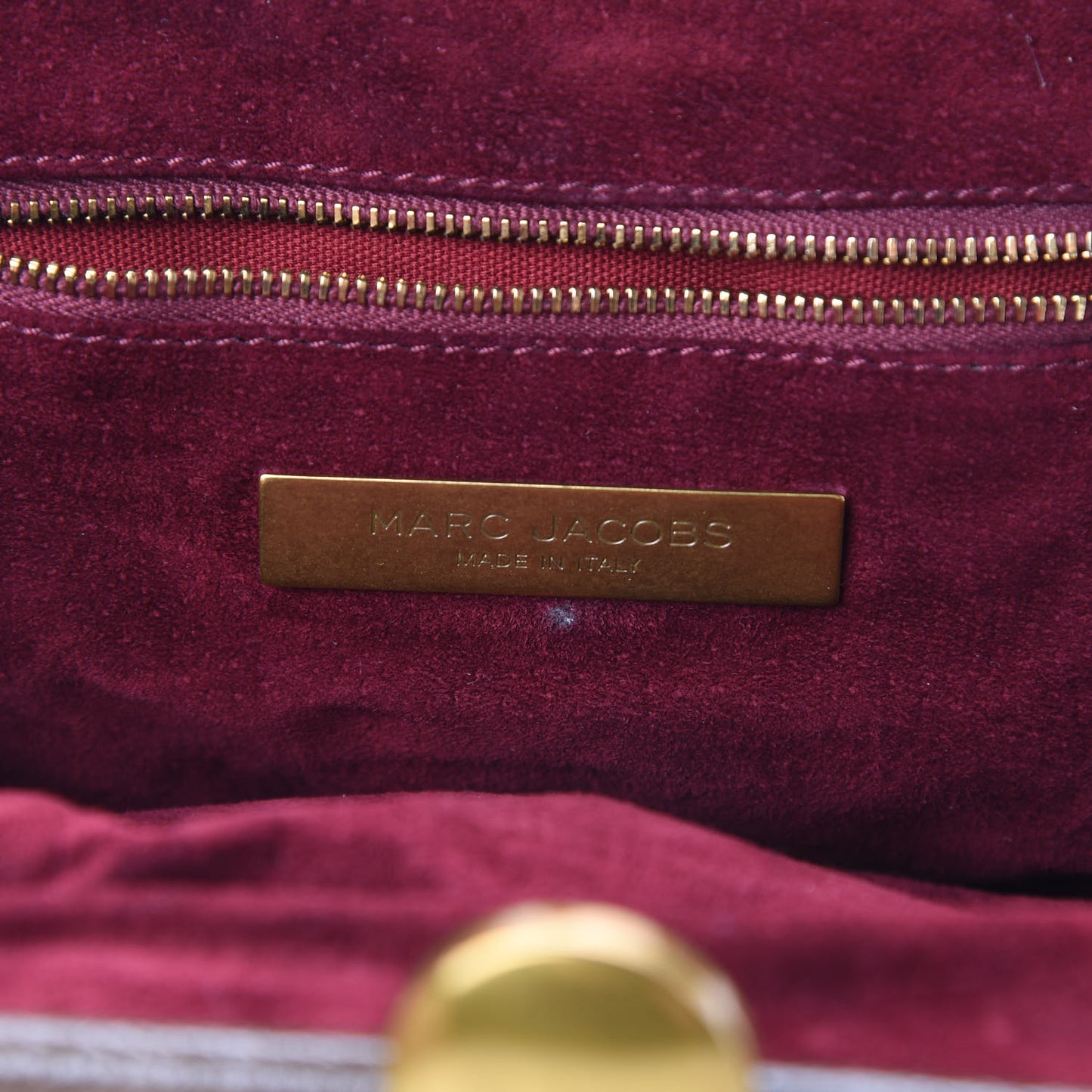 Calfskin Quilted Little Stam Brown