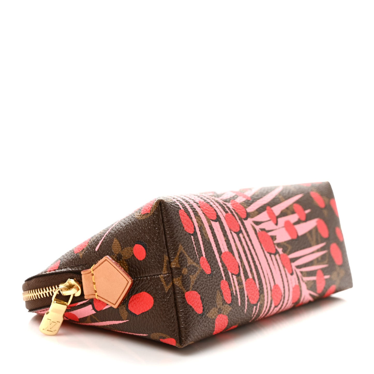 Monogram Jungle Dots Cosmetic Pouch Sugar Pink Poppy