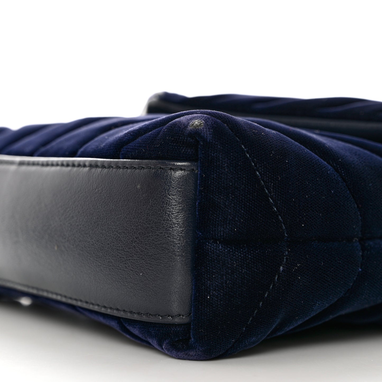 Velvet Y Quilted Monogram Toy Loulou Crossbody Bag Deep Marine