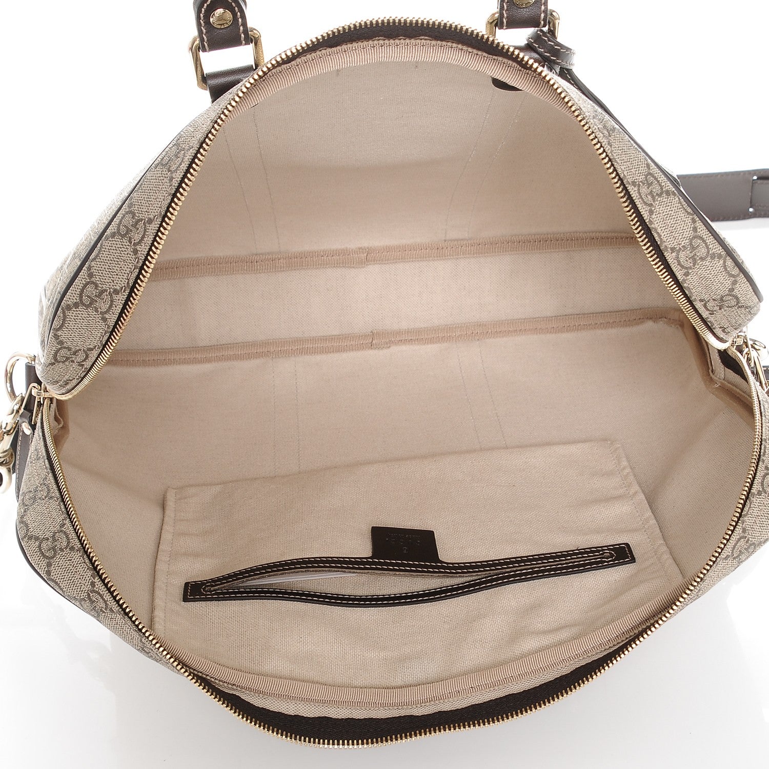 Gucci GG Plus Monogram Selleria Calfskin Briefcase Beige Ebony Cocoa 5 of 7