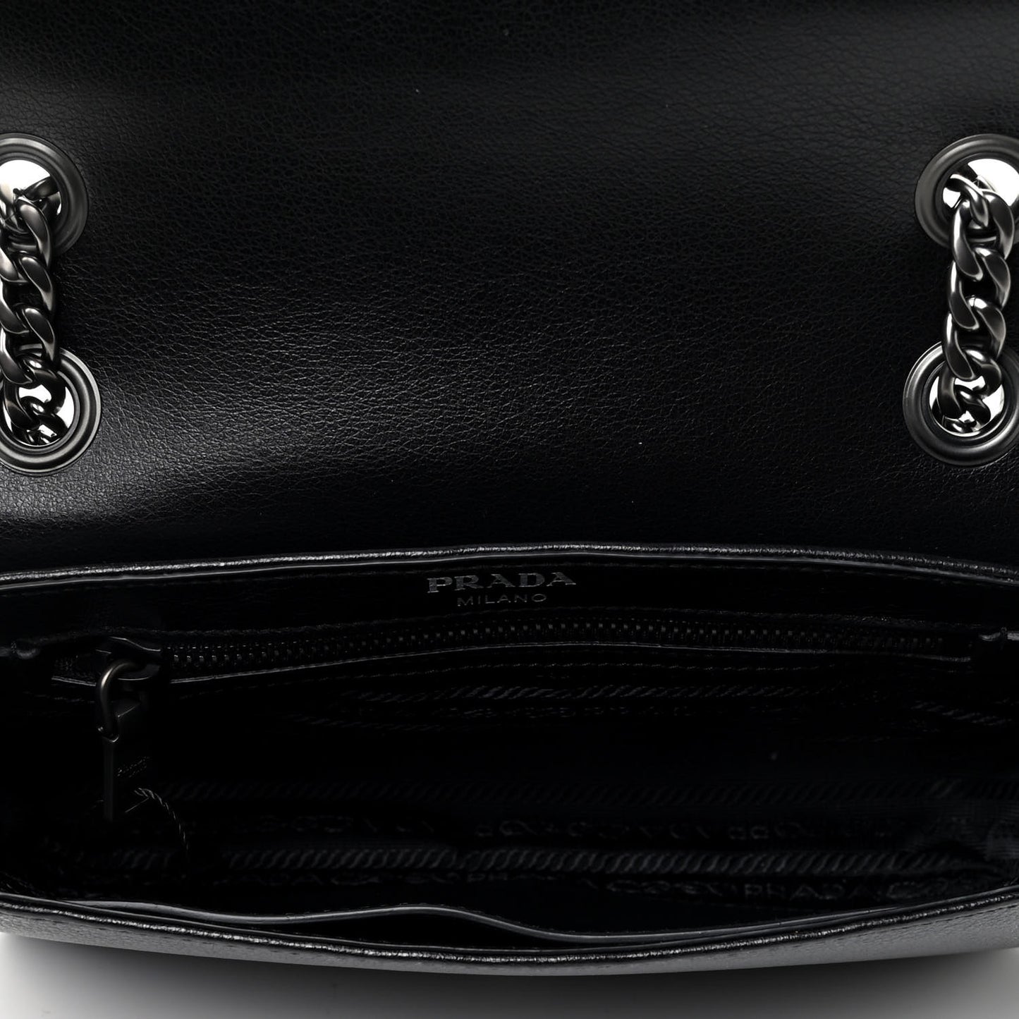 Glace Calfskin Studded Crossbody Black