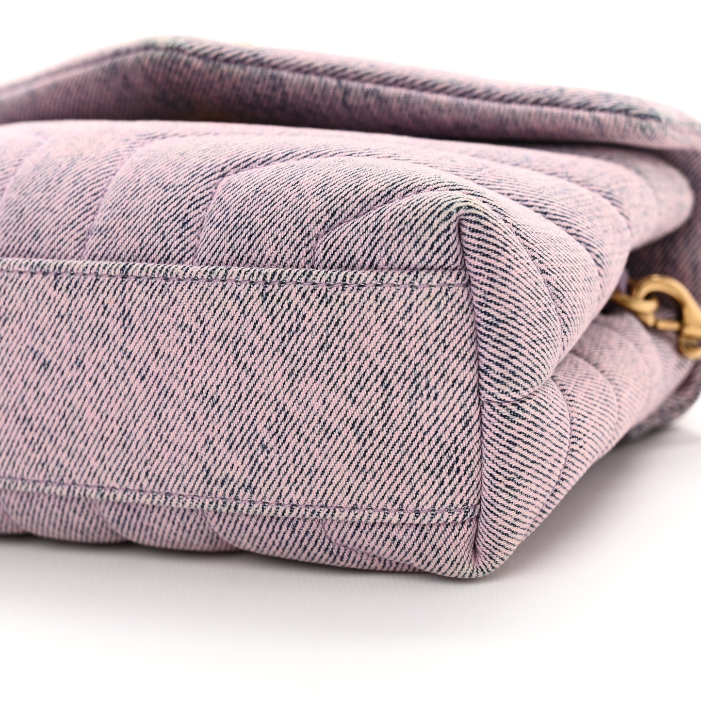 Denim Y Quilted Monogram Toy Loulou Crossbody Bag Bleached Lilac