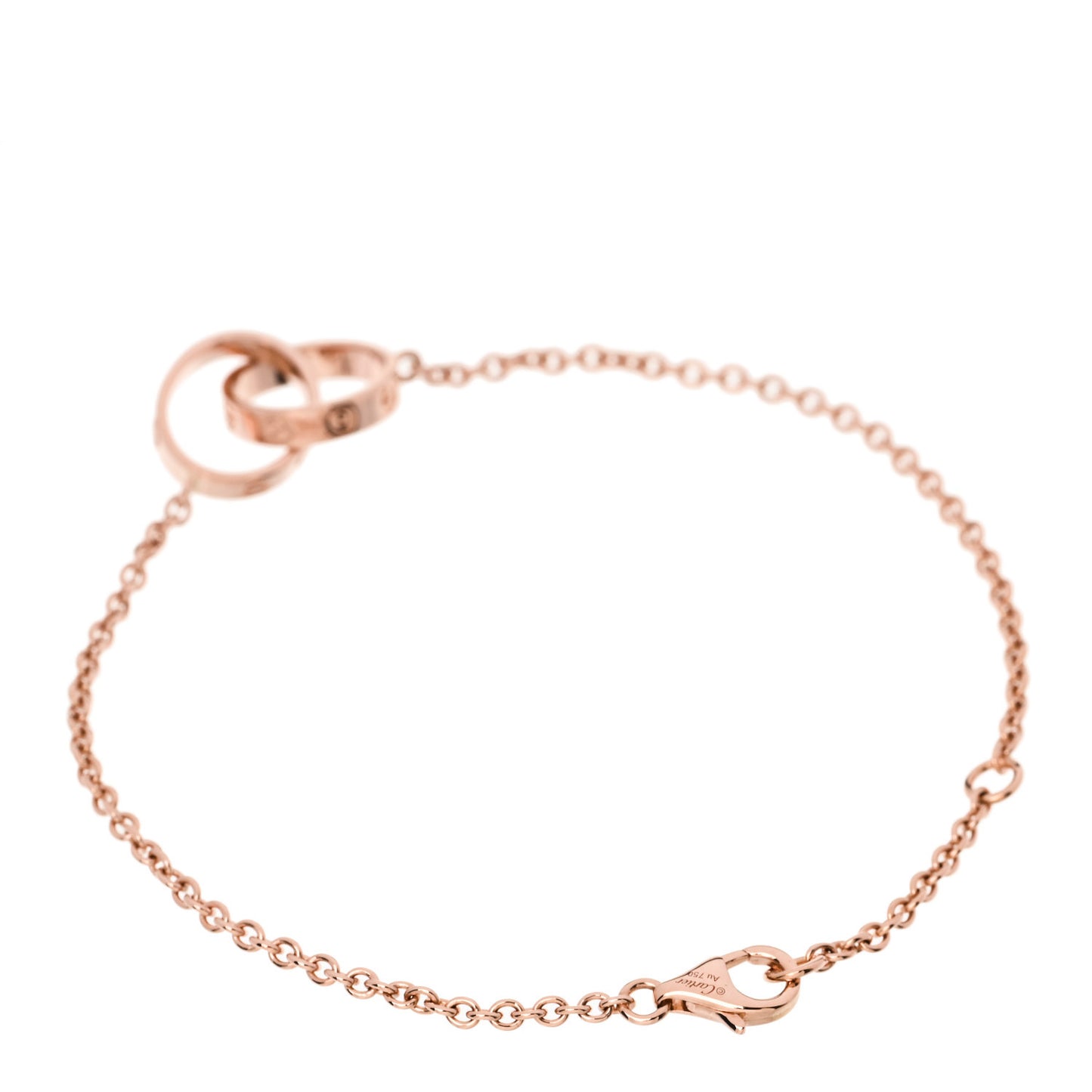 18K Pink Gold Interlocking LOVE Bracelet