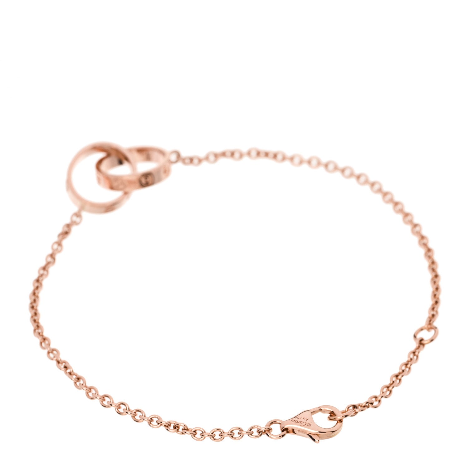 Cartier 18K Pink Gold Interlocking LOVE Bracelet 2 of 5