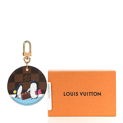 Louis Vuitton Damier Ebene 2017 Christmas Animation Bag Charm Key Ring 5 of 5