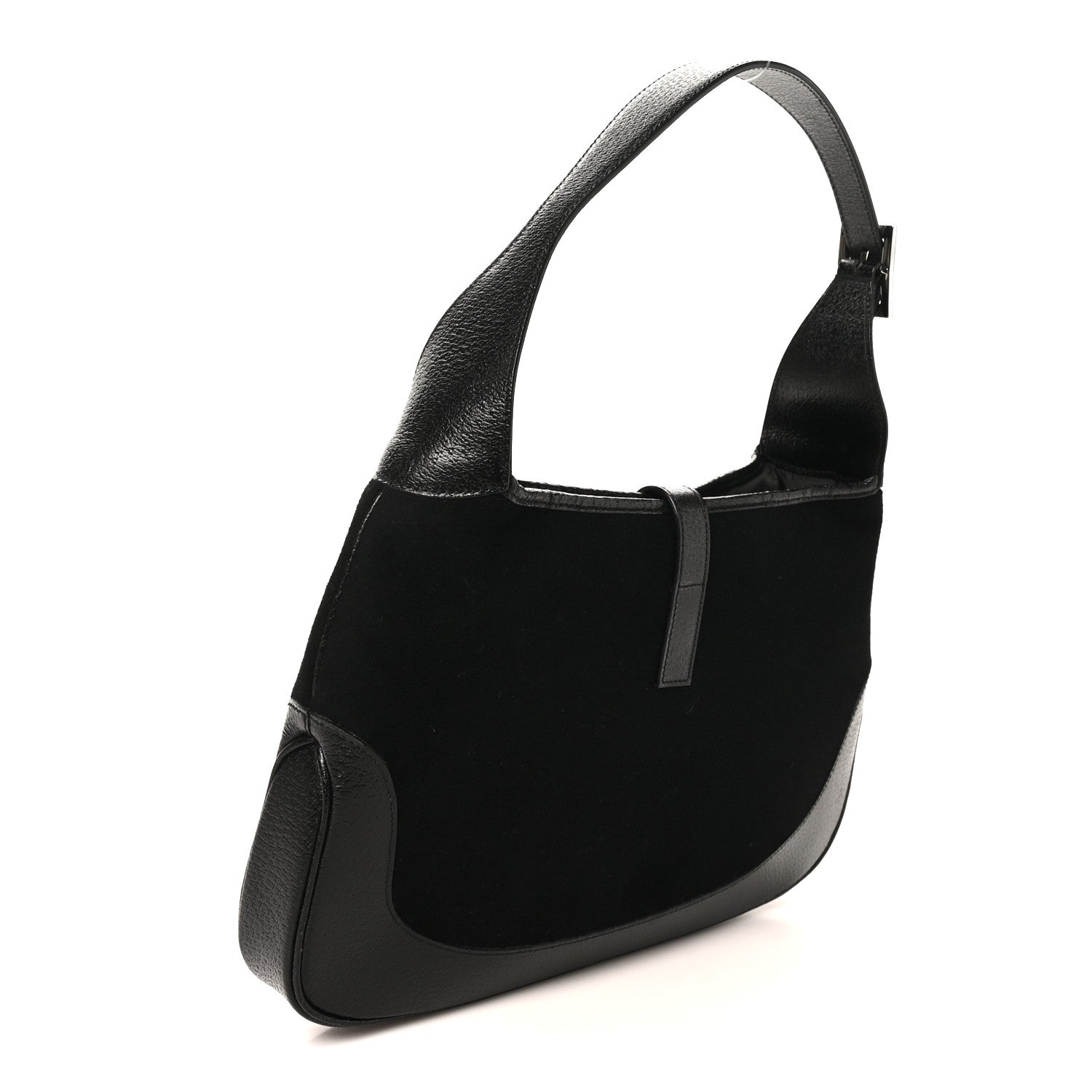 Gucci Felt Jackie O Hobo Black 3 of 10