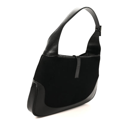 Gucci Felt Jackie O Hobo Black 3 of 10