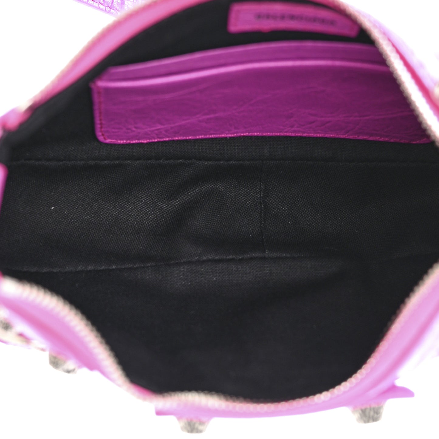Agneau Arena Le Cagole Mini Purse With Chain Lipstick Pink