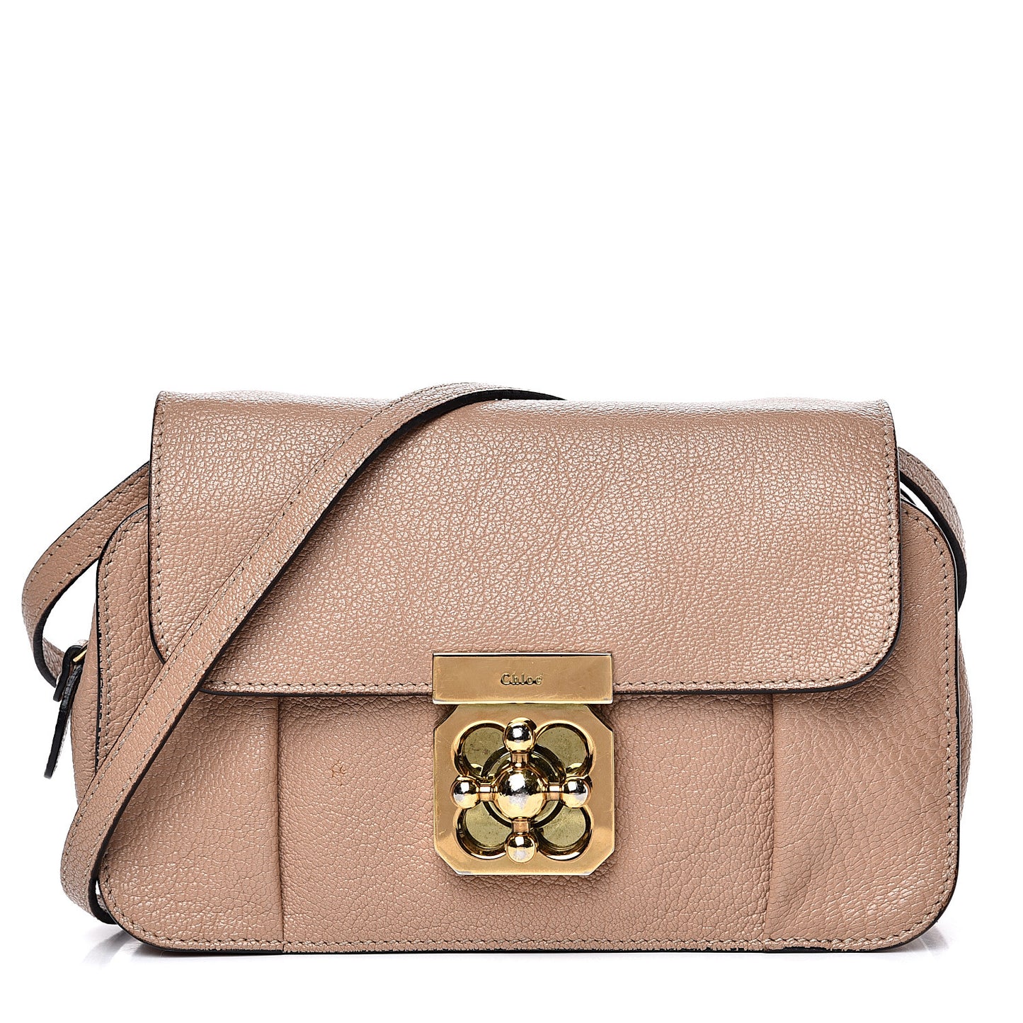 Goatskin Mini Elsie Crossbody Bag Biscotti Beige
