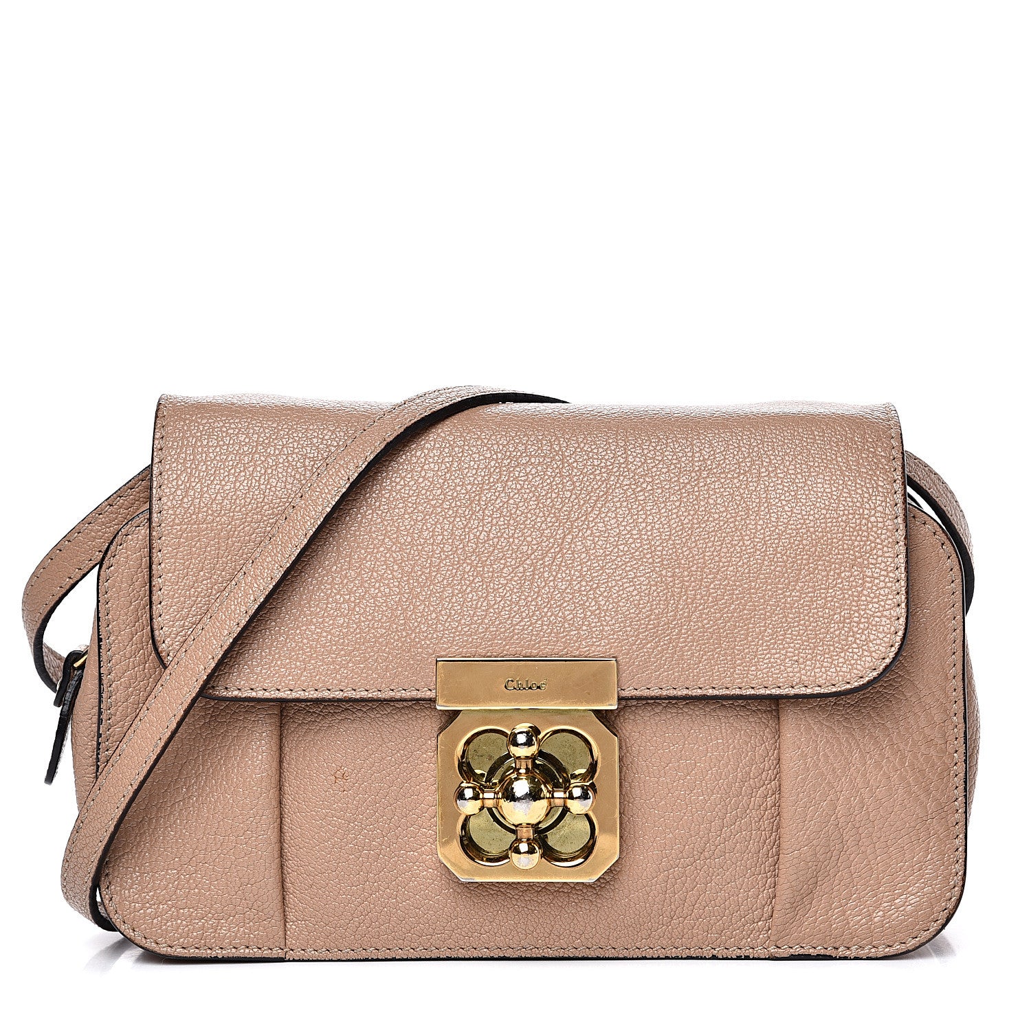 Chloe Goatskin Mini Elsie Crossbody Bag Biscotti Beige 1 of 16
