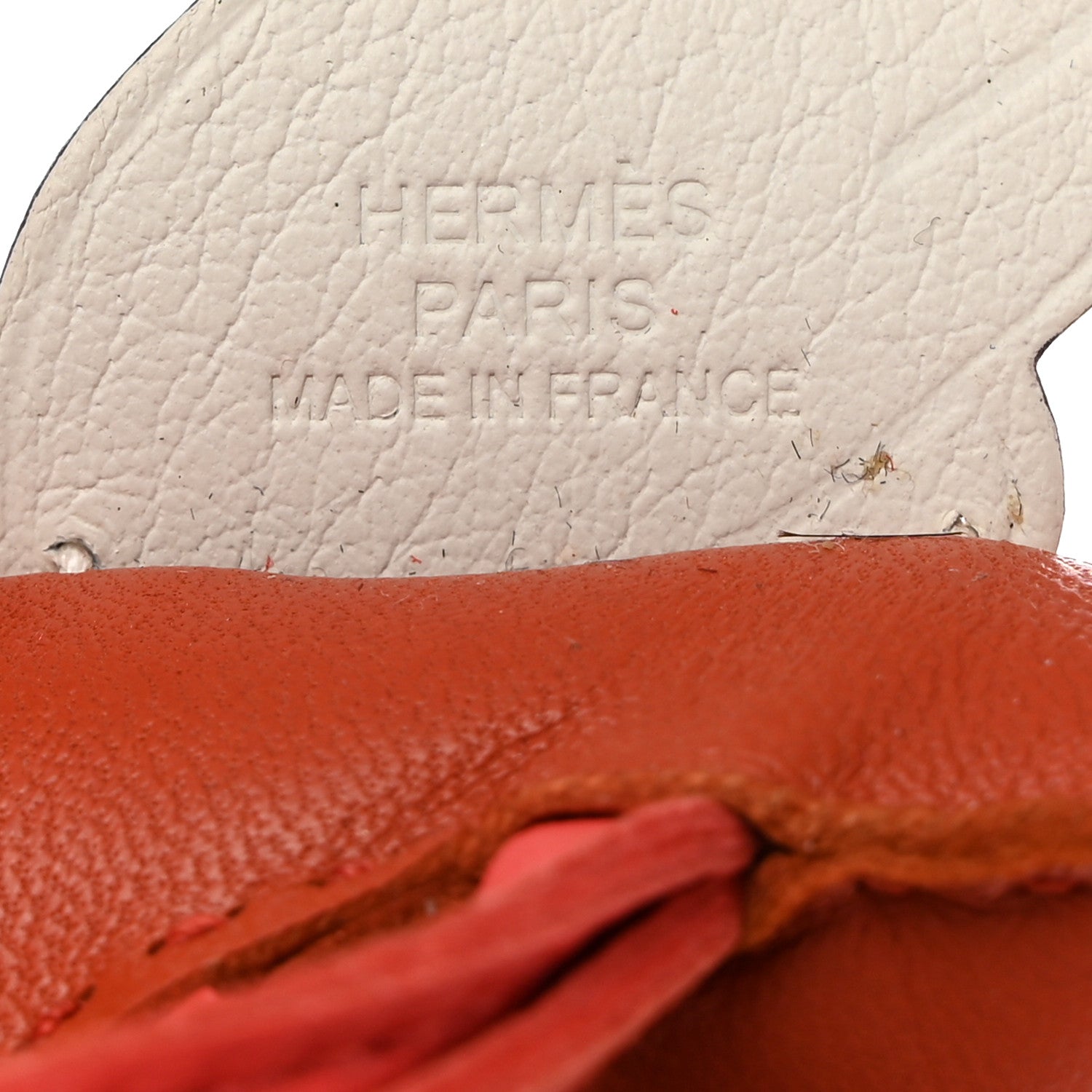 Hermes Milo Lambskin Grigri Rodeo Pegase Horse Bag Charm PM Cornaline Rose Texas White 3 of 5