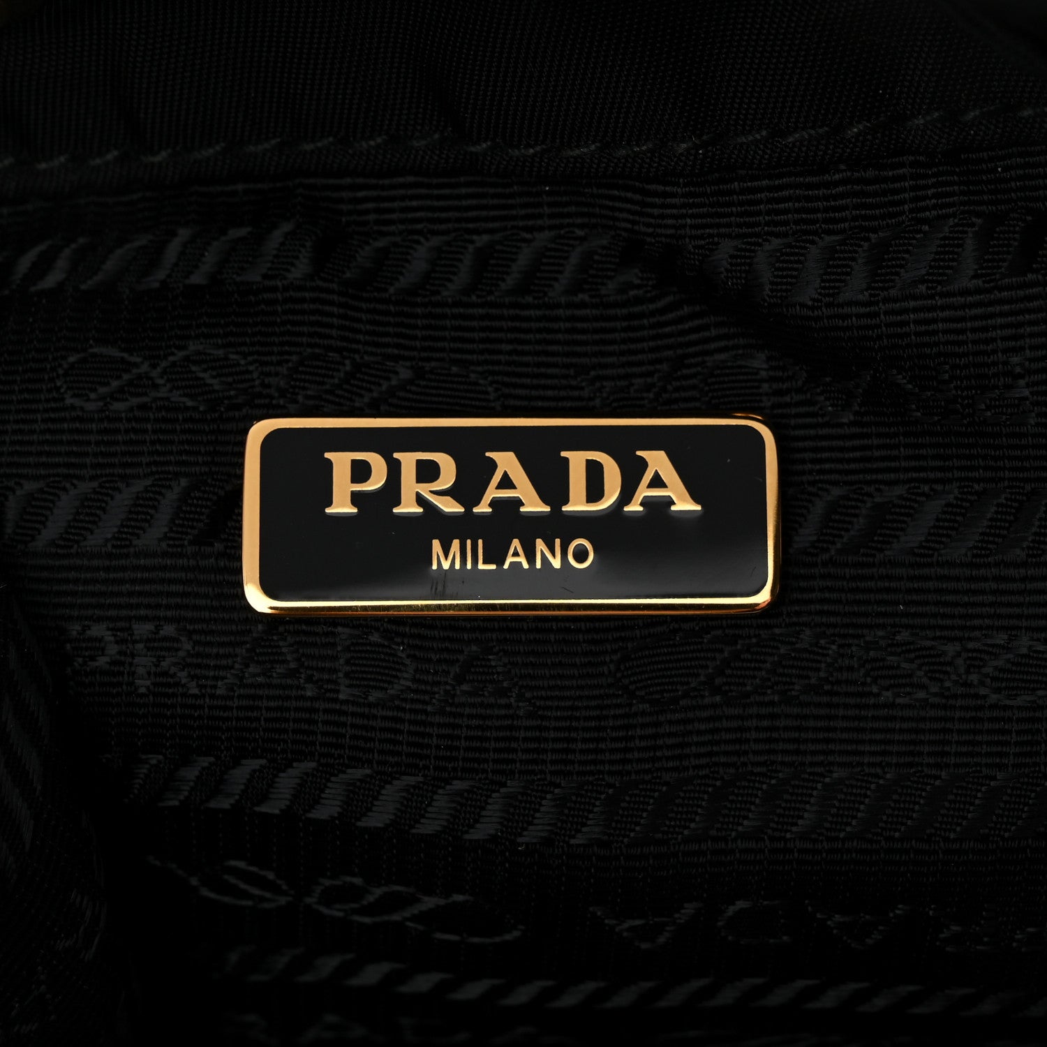 Prada Saffiano Tessuto Nylon Mini Bucket Crossbody Bag Black 6 of 10