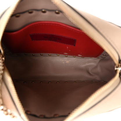 Valentino Garavani Metallic Nappa Rockstud Spike Camera Crossbody Bag Skin 5 of 10