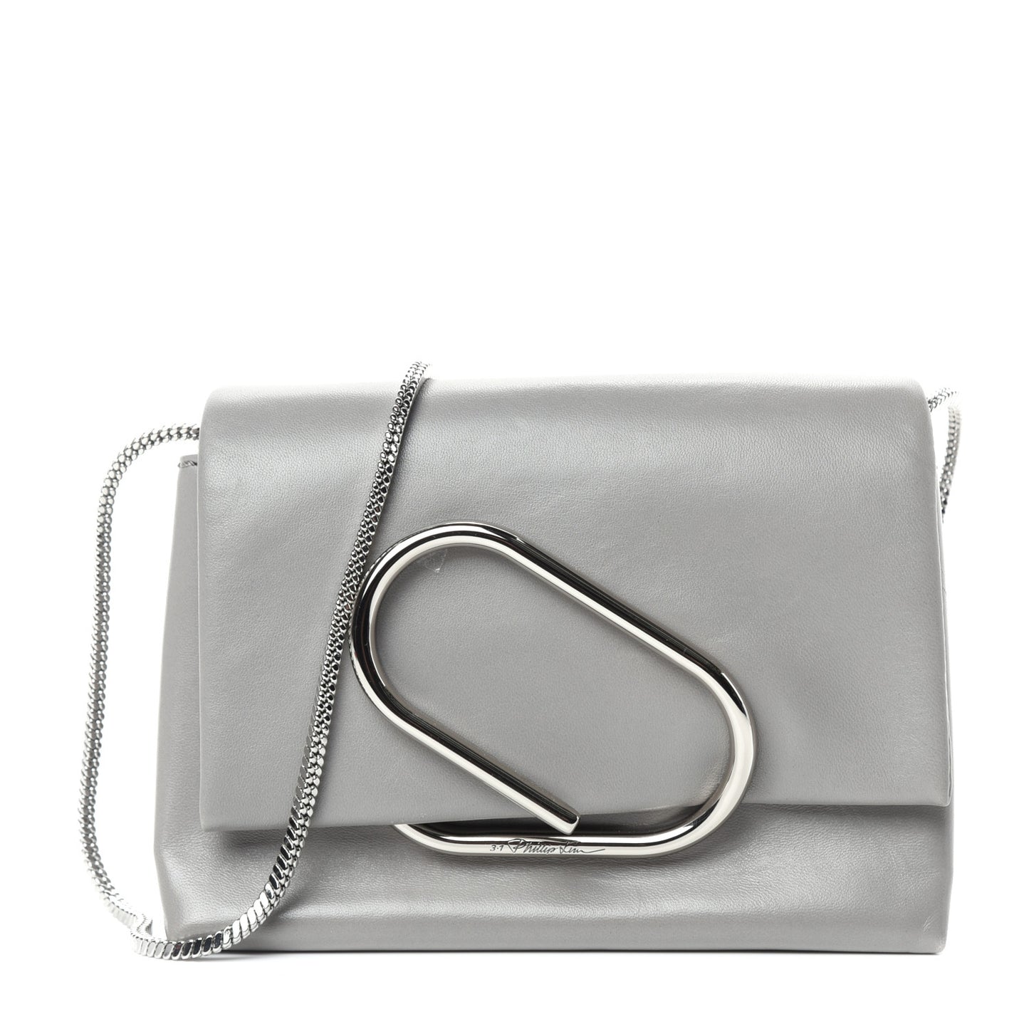 Calfskin Micro Alix Crossbody Bag Cement