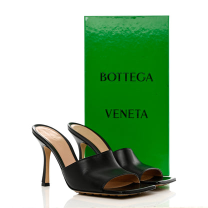Bottega Veneta Lambskin Stretch Mule Sandals 39.5 Black 10 of 10