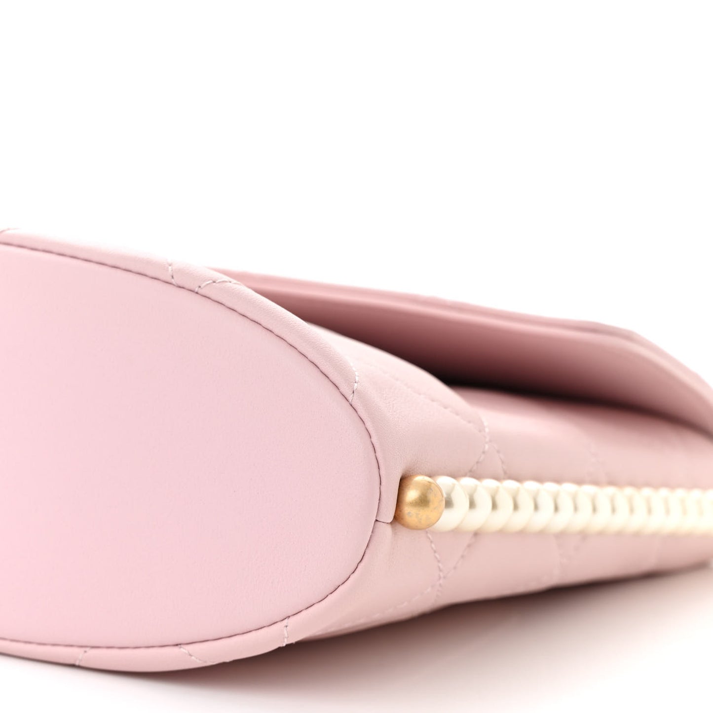 Calfskin Quilted Pearl Small About Pearls Hobo Bag Light Pink