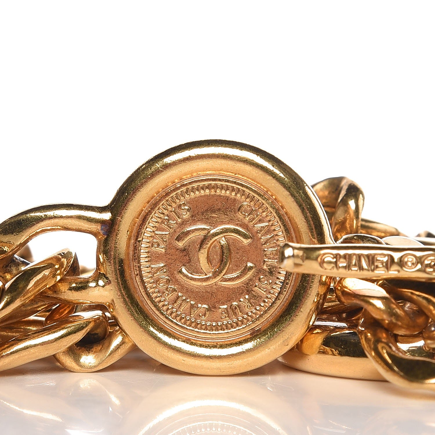 Chanel Chain CC 31 Rue Cambon Medallion Belt Gold 4 of 4
