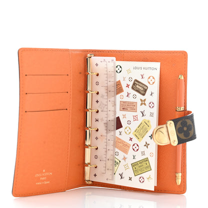 Louis Vuitton Monogram Koala Small Ring Agenda PM Orange 4 of 15