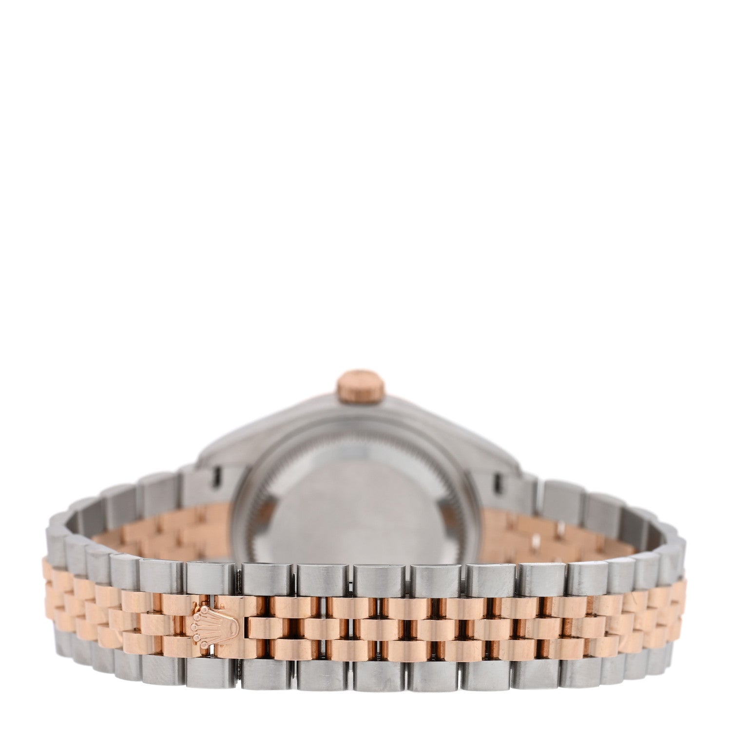 Rolex Stainless Steel 18K Everose Gold Diamond 28mm Oyster Perpetual Datejust Watch Green 279171 3 of 5