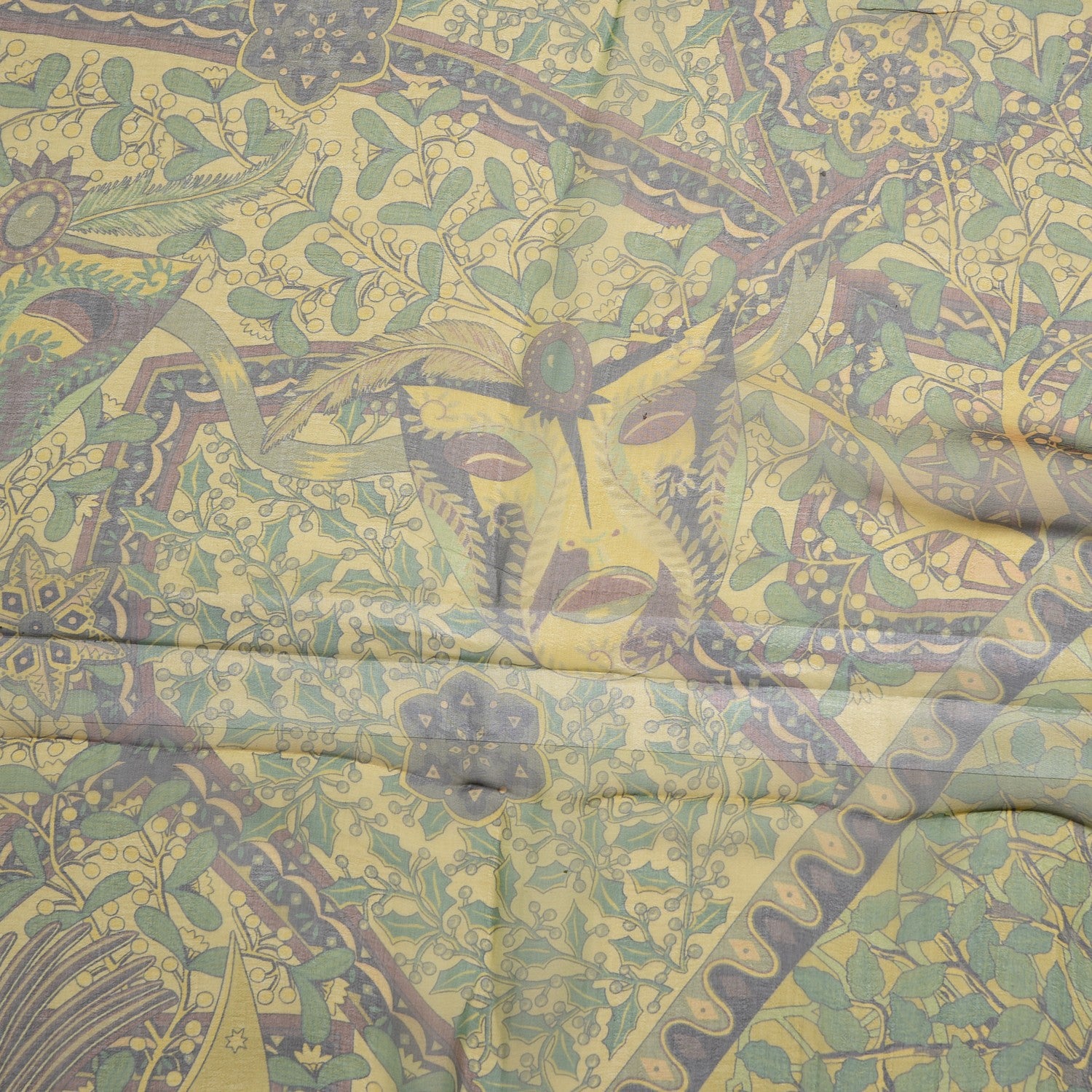 Hermes Mousseline Silk Axis Mundi Shawl 140 6 of 9