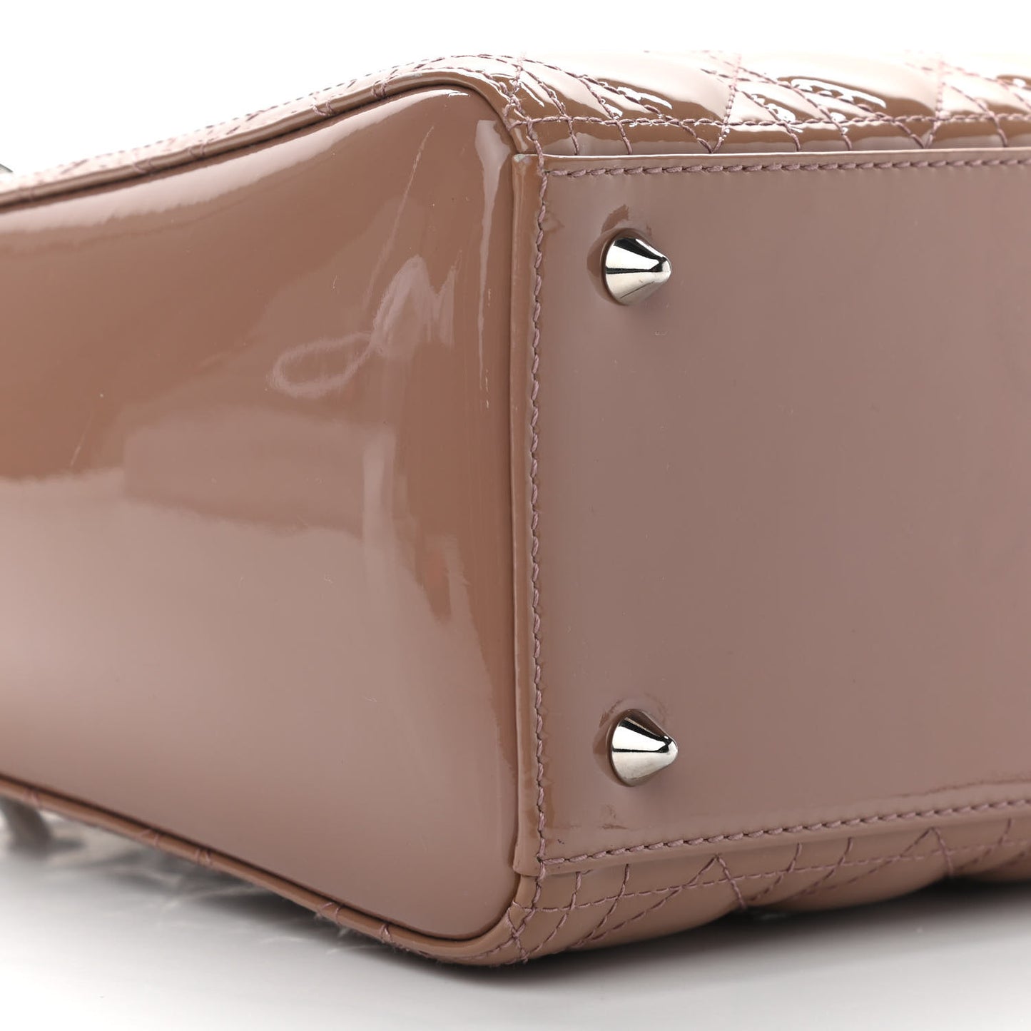 Patent Cannage Medium Lady Dior Brown