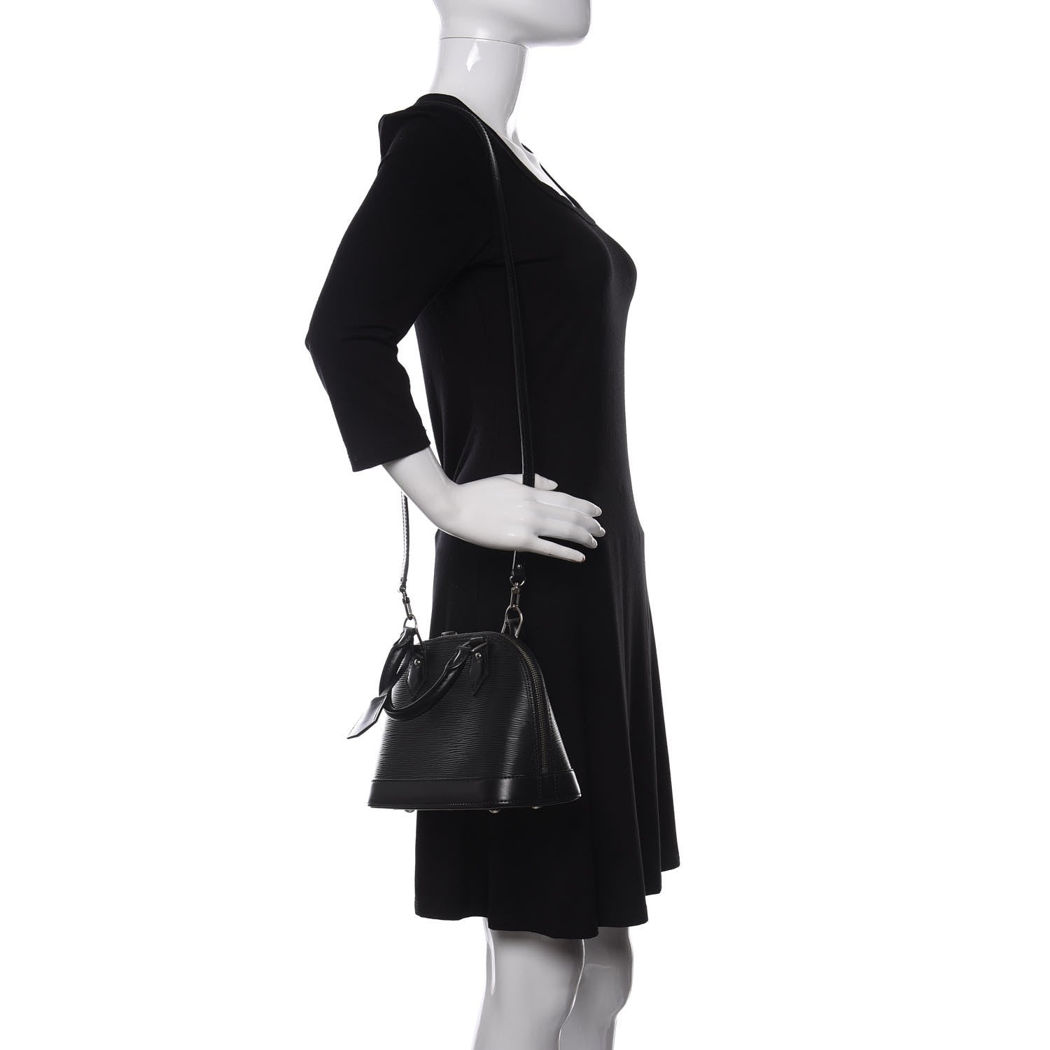 Louis Vuitton Epi Alma BB Black 2 of 12