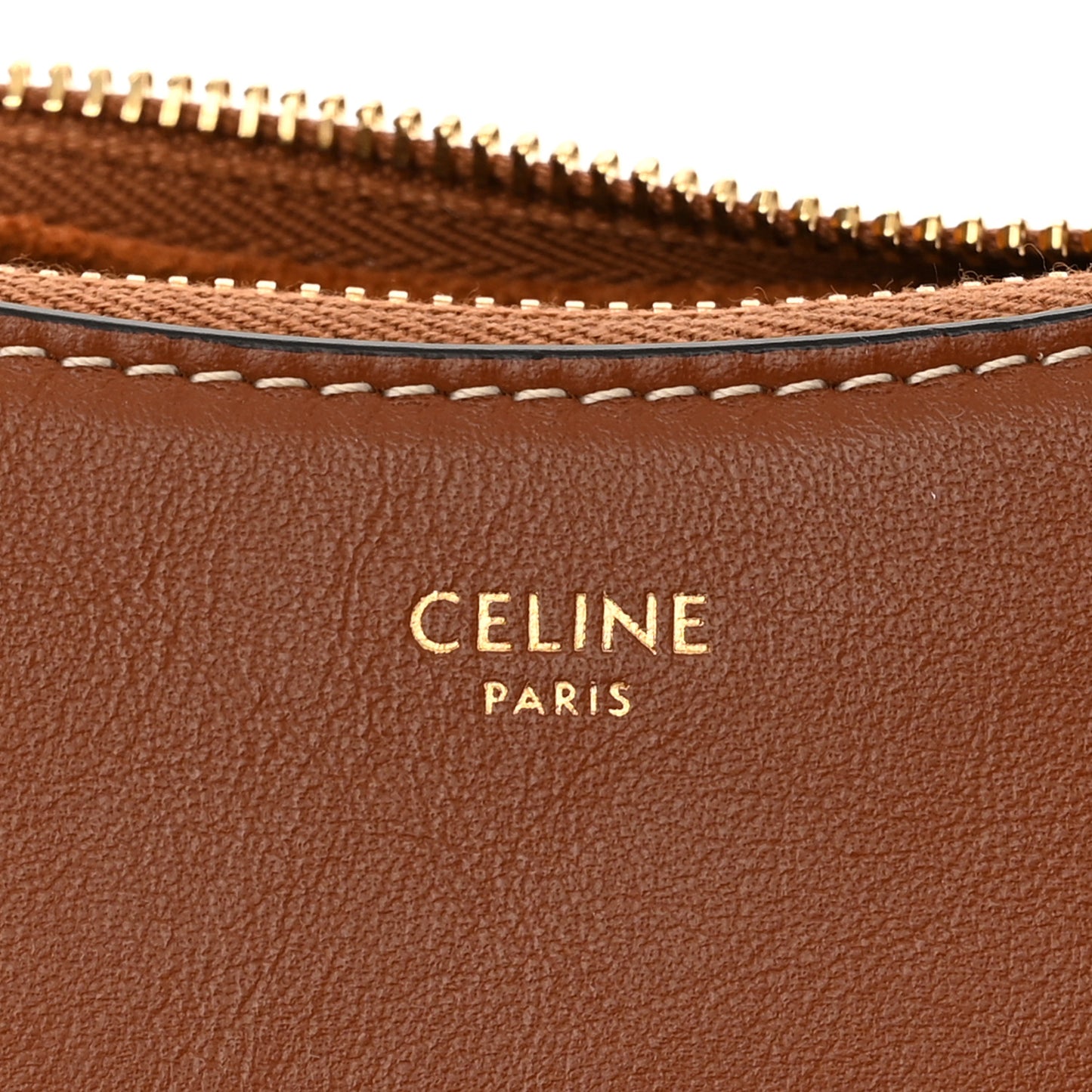 Smooth Calfskin Medium Strap Ava Shoulder Bag Tan