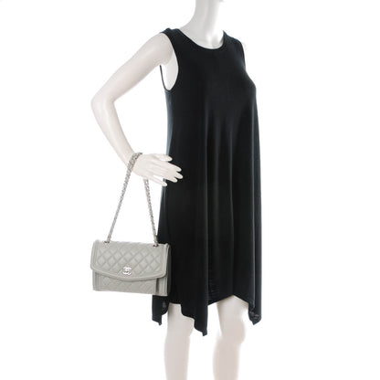 Chanel Lambskin Quilted Small Geometric Flap Light Grey 2 of 7