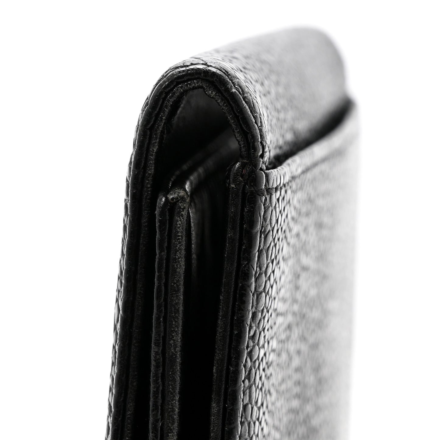Caviar Timeless CC Compact Wallet Black
