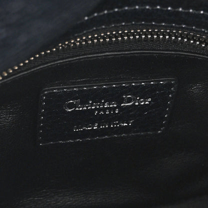 Christian Dior Deerskin Floral Printed Mini Lady Dior Black Blue 6 of 10