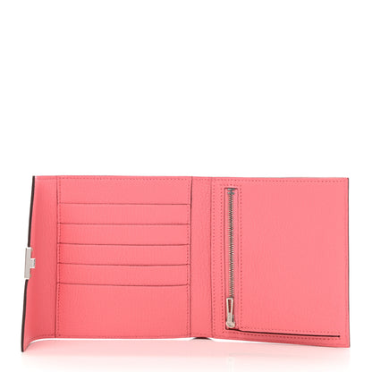 Hermes Chevre Mysore Clic 12 Wallet Rose Lipstick 5 of 7