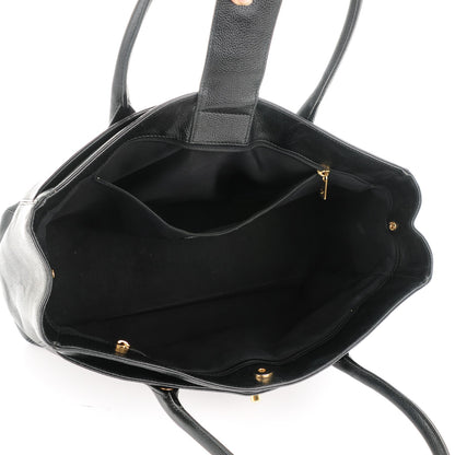 Chanel Calfskin Cerf Executive Shopper Tote Black 5 of 7