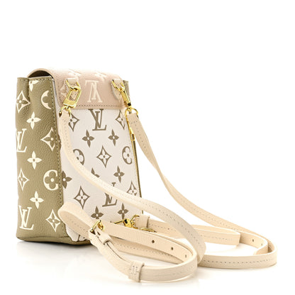 Louis Vuitton Empreinte Monogram Spring in the City Tiny Backpack Kaki Beige Cream 3 of 10