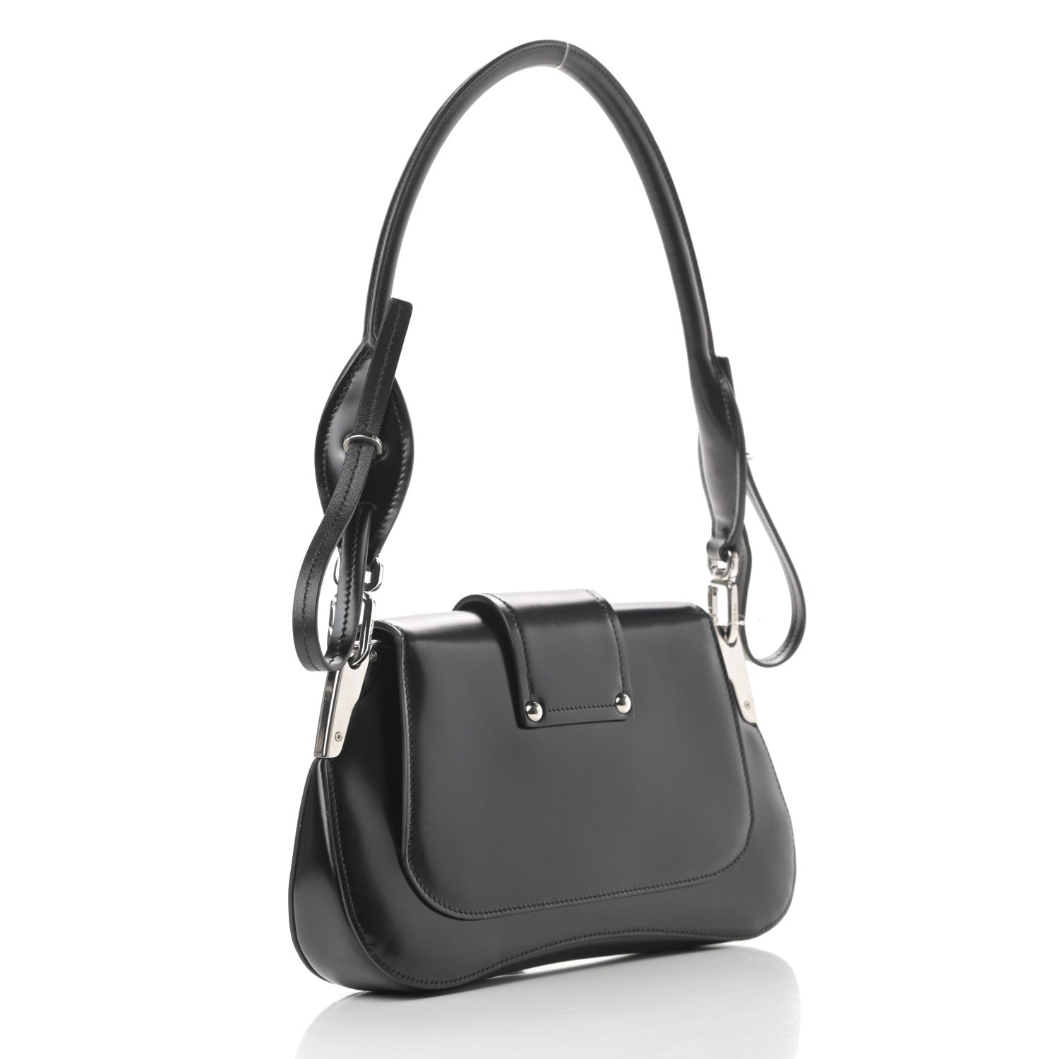 Prada Spazzolato Sidonie Shoulder Bag Black 3 of 15