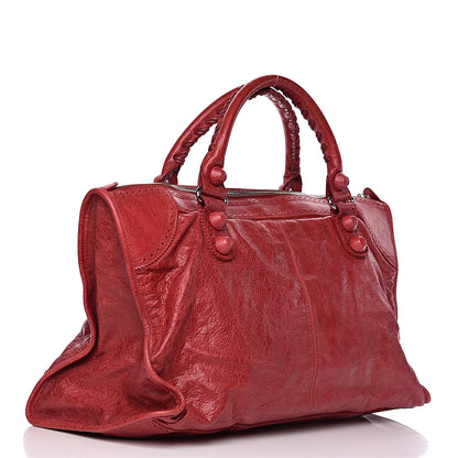 Balenciaga Agneau Giant Brogues Hardware Work Sang 3 of 10