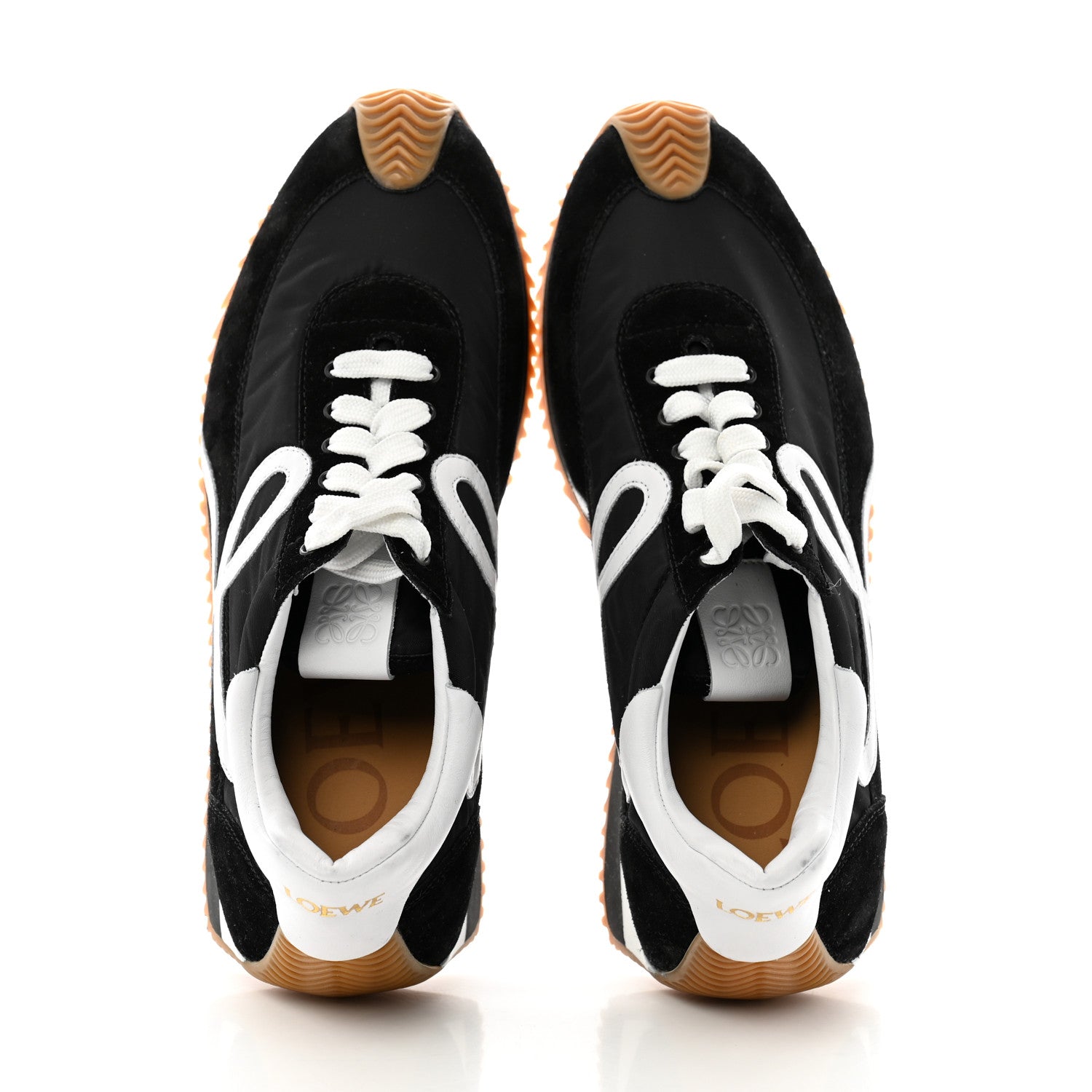 Loewe Nylon Suede Flow Runners Sneakers 41 Black 2 of 12