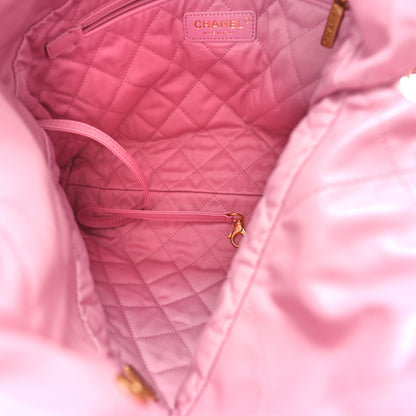 Chanel Shiny Calfskin Quilted Small Chanel 22 Pink 6 of 10