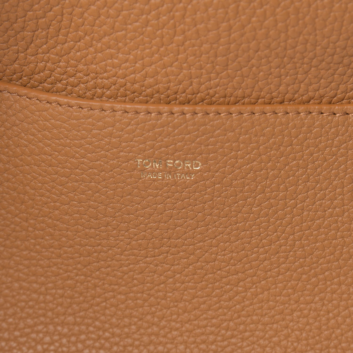Tom Ford Pebbled Calfskin Medium Jennifer Crossbody Whiskey 7 of 12