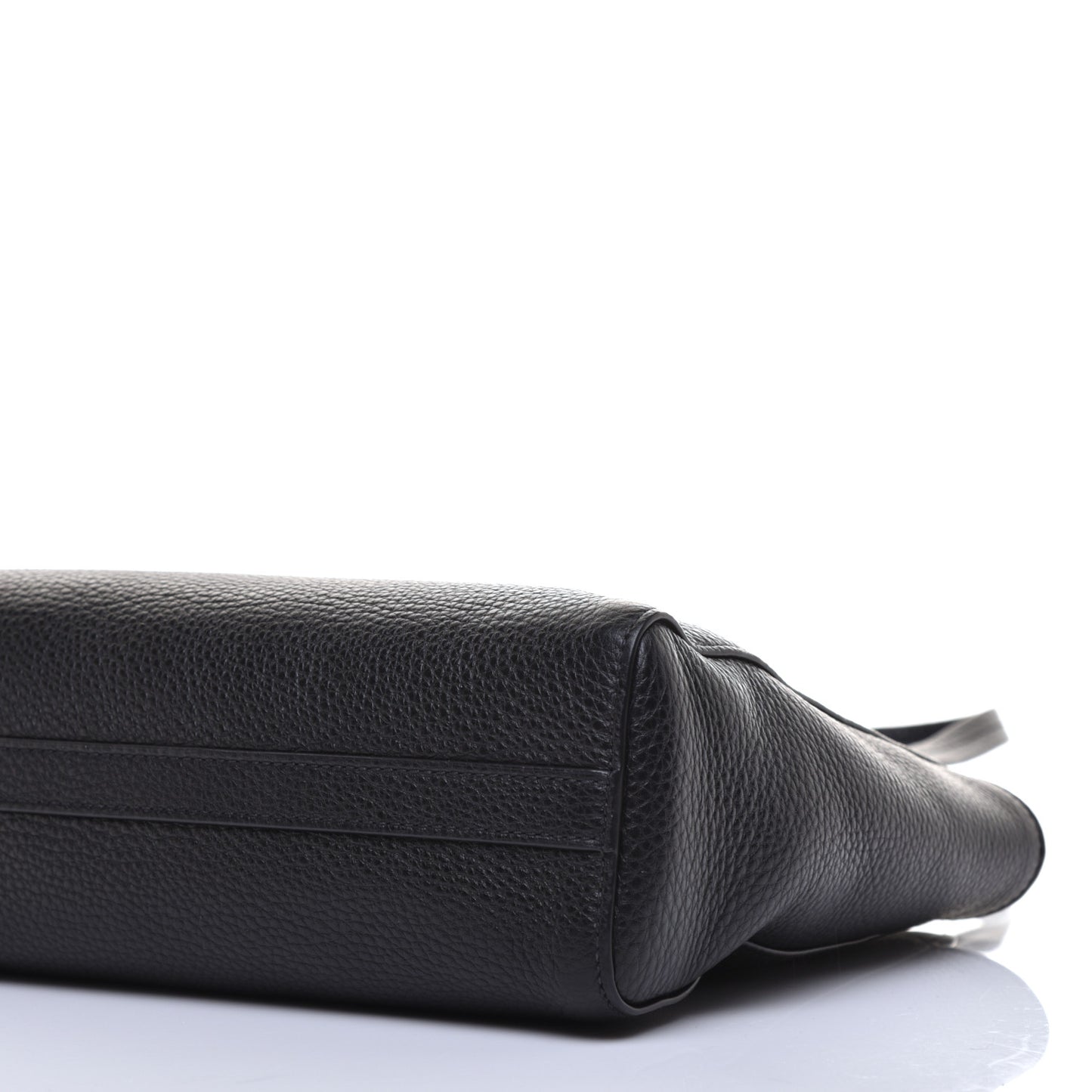 Vitello Daino Shopping Tote Black