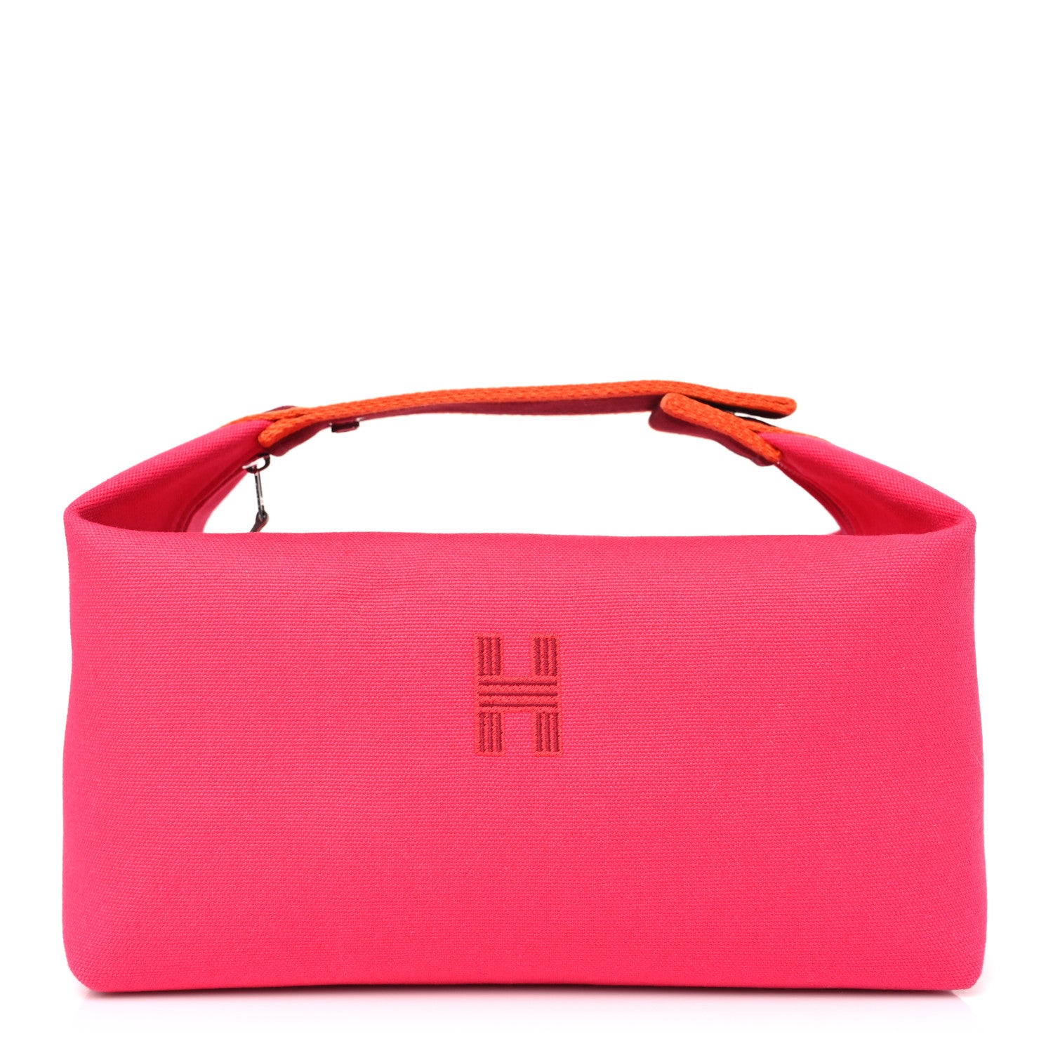 Hermes Canvas Large Bride-A-Brac Pouch Hibiscus 1 of 8