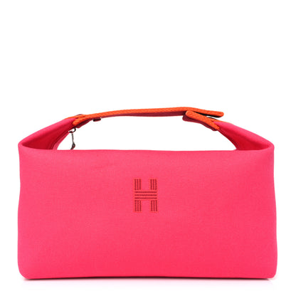 Hermes Canvas Large Bride-A-Brac Pouch Hibiscus 1 of 8