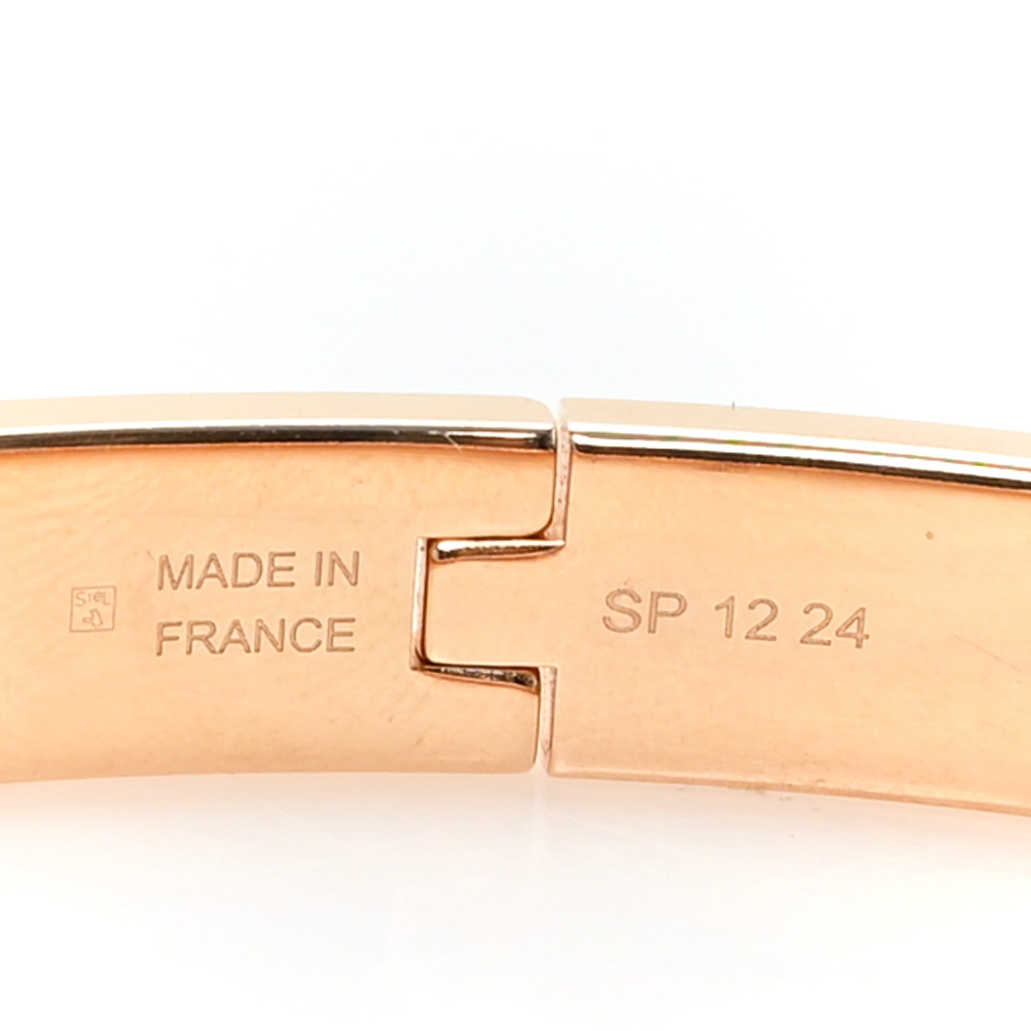 Hermes Enamel Printed Royaume d'Helios Mini Clic Kelly Bracelet PM Aube 4 of 4