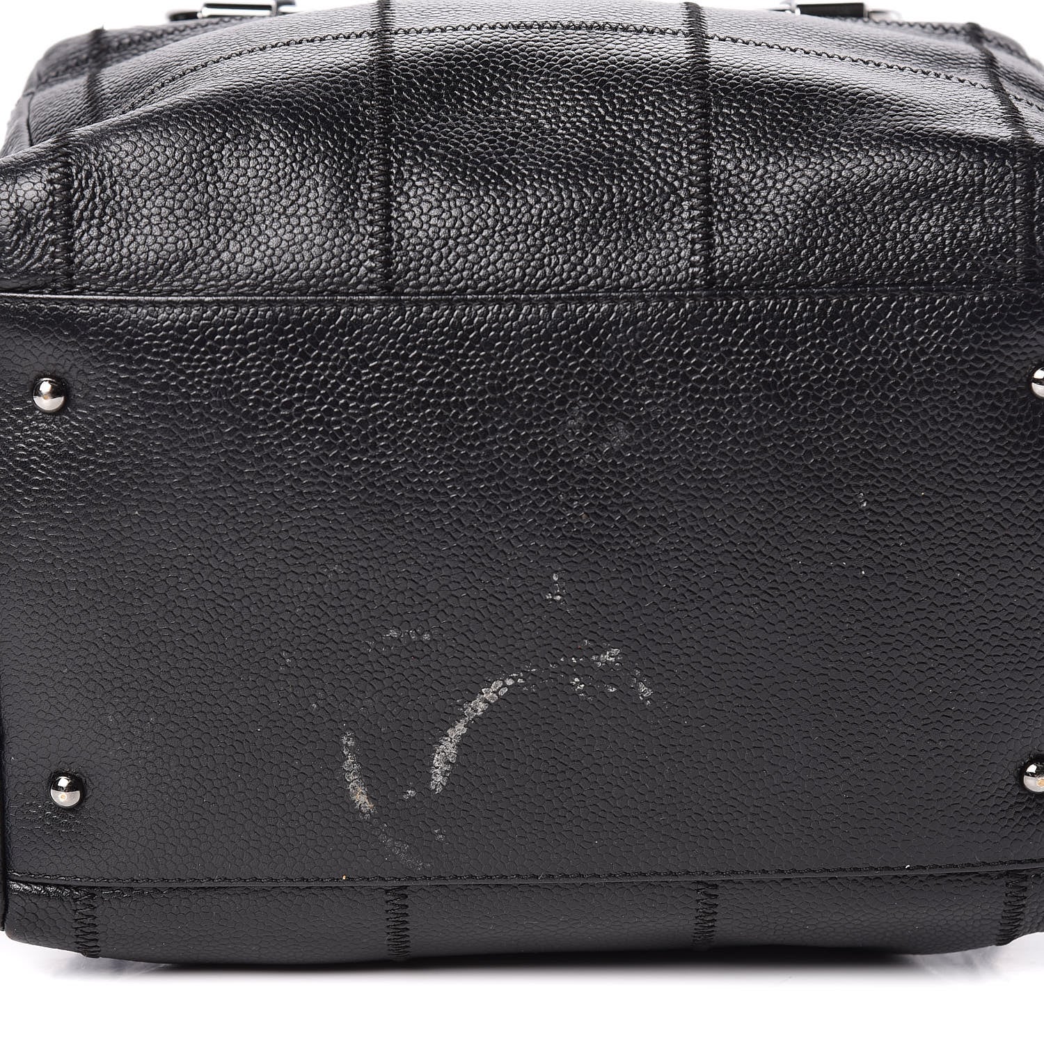 Chanel Caviar Square Stitched Bowler Black 11 of 11